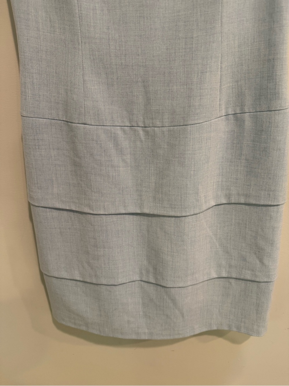 Calvin Klein Light Blue Sleeveless Tiered Sheath Dress Formal Special Occ. Sz 8 - Picture 3 of 4